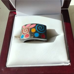 Paris-artist hand-painted ring